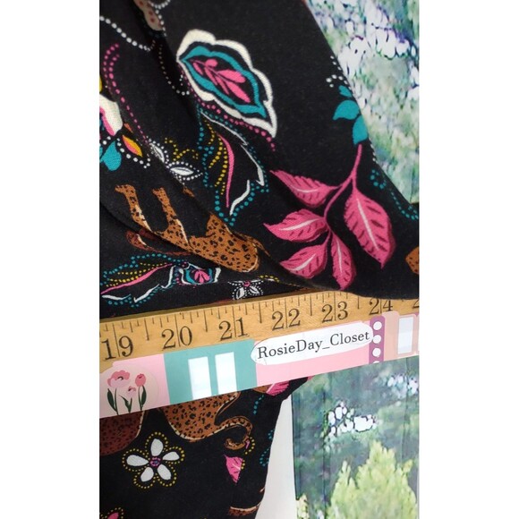 Torrid Size 3 3X Dress Novelty Print Tropical Jungle Floral Cheetah Whimsical - Picture 7 of 8